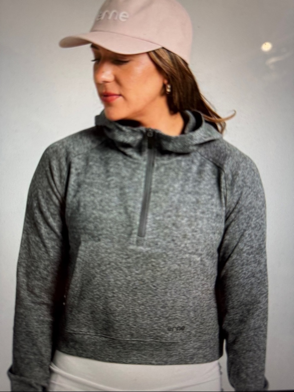 Malibu Cropped Half-Zip Hooded Pullover